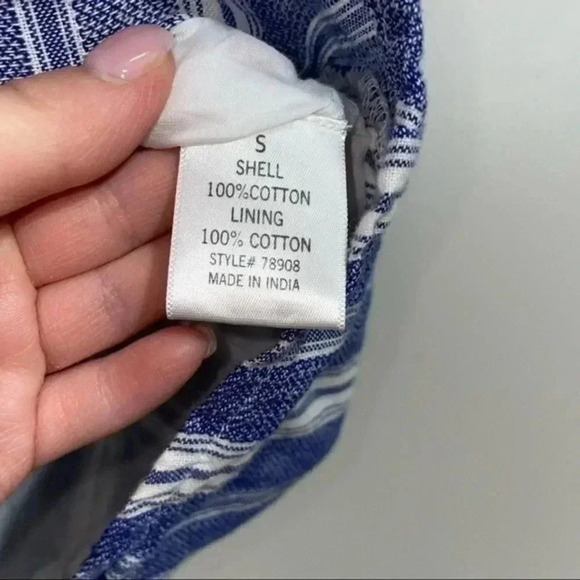 Harper Heritage striped blue/white button down dress Small - Picture 7 of 7